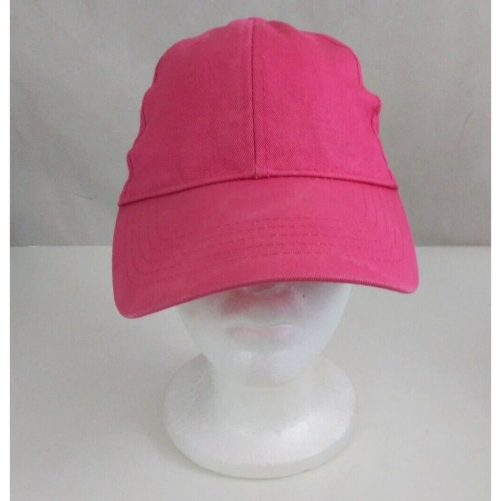 OSFM Women's Solid Pink Adjustable Baseball Cap